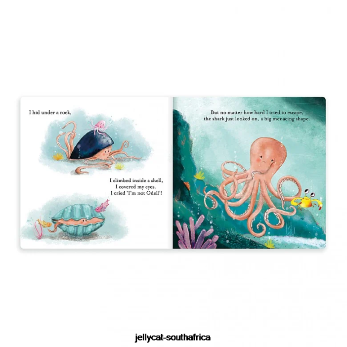 798 Book The Fearless Octopus Book Multi-colour Jellycat
