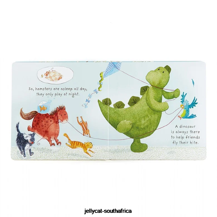 809 Book My Best Pet Book and Bashful Dino Green Jellycat