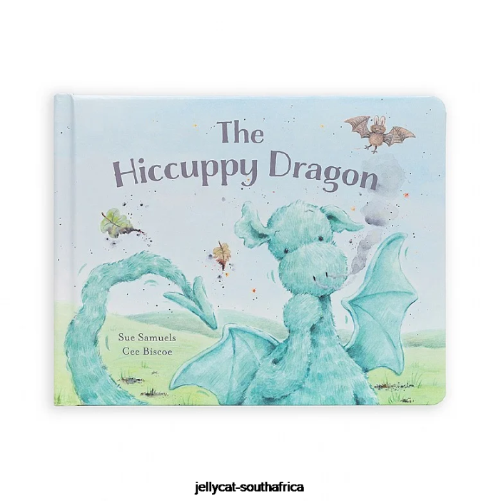 811 Book The Hiccupy Dragon Book and Fuddlewuddle Dragon Green Jellycat