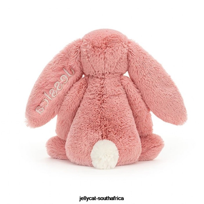 130 Toy Personalised Bashful Petal Bunny Medium Sorbet Pink Jellycat