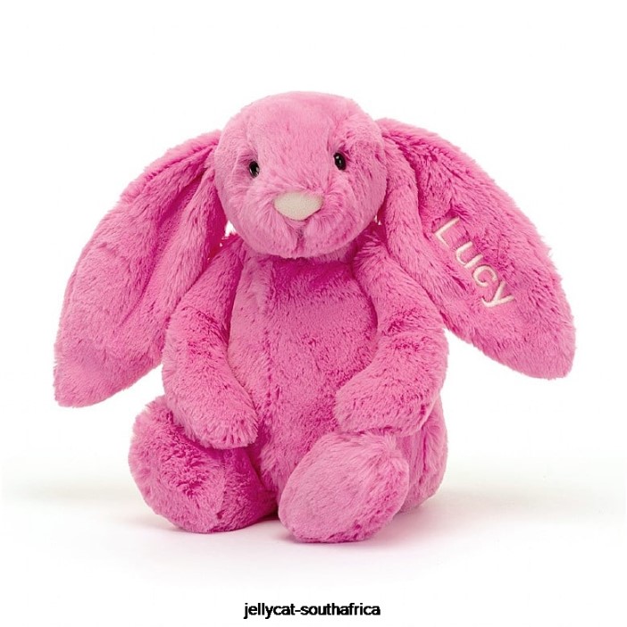 173 Toy Personalised Bashful Bunny Medium Hot Pink Jellycat