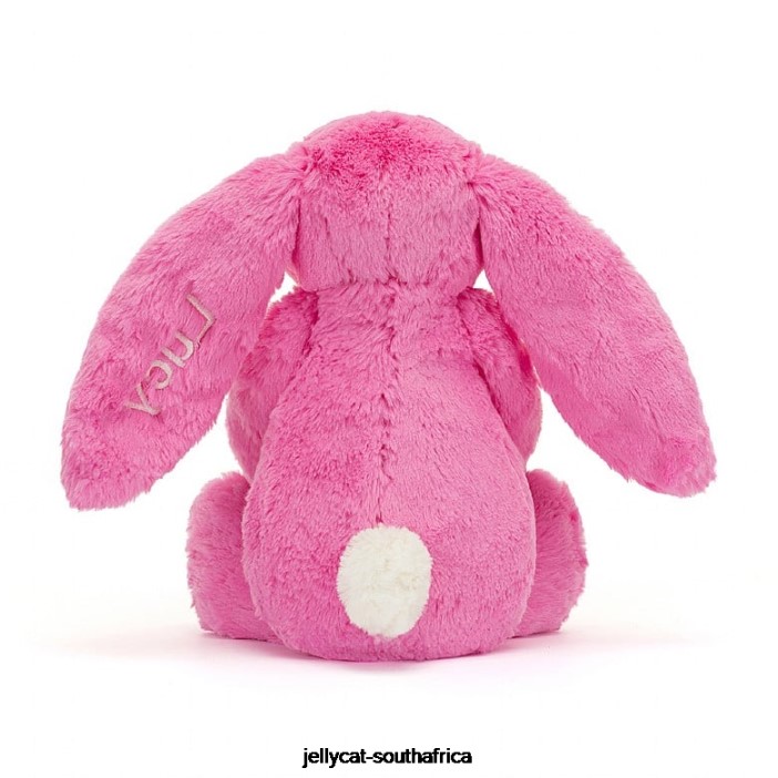 173 Toy Personalised Bashful Bunny Medium Hot Pink Jellycat