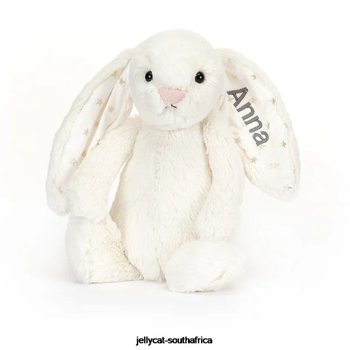 203 Toy Personalised Bashful Twinkle Bunny Medium Cream Jellycat