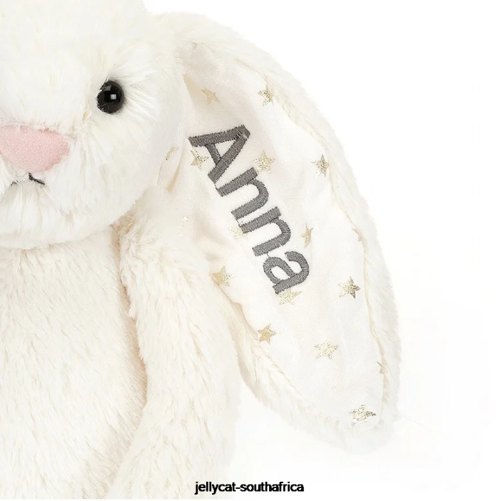 203 Toy Personalised Bashful Twinkle Bunny Medium Cream Jellycat