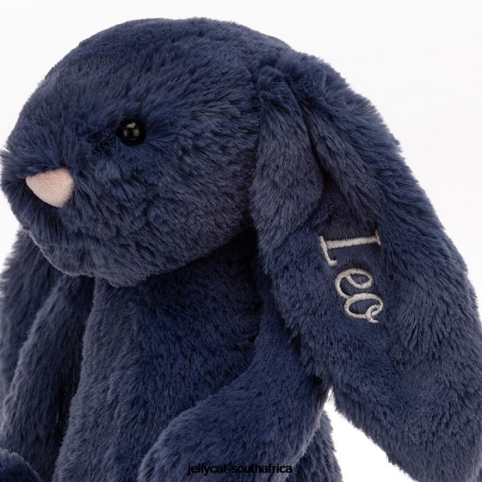 242 Toy Personalised Bashful Bunny Medium Navy Jellycat