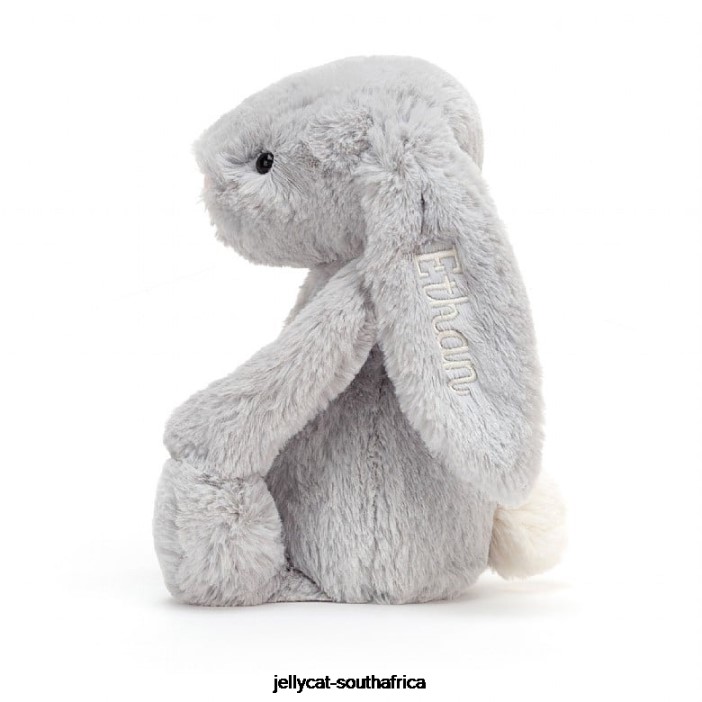 273 Toy Personalised Bashful Bunny Medium Silver Jellycat