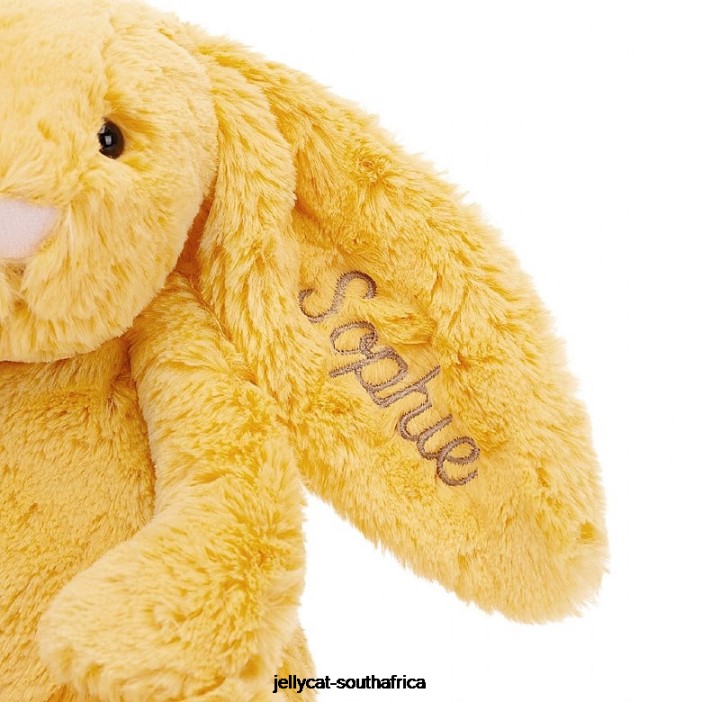 314 Toy Personalised Bashful Bunny Medium Sunshine Jellycat