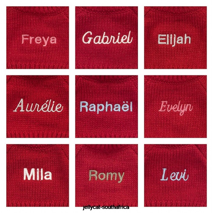 333 Toy Bashful en Bunny with Personalised Red Jumper Gold Jellycat