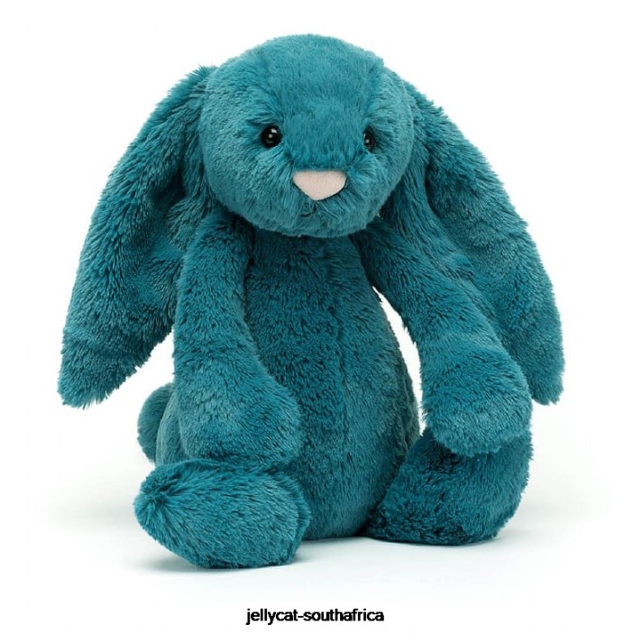 335 Toy Bashful Mineral Blue Bunny Colbalt Blue Jellycat
