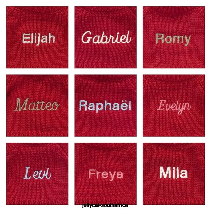 414 Toy Bashful Cottontail Bunny with Personalised Red Jumper Grey Jellycat