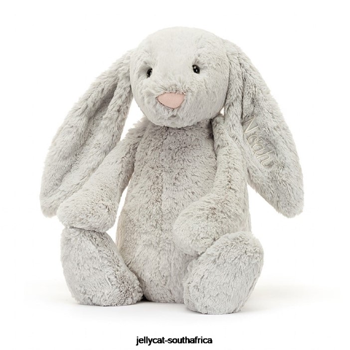 450 Toy Personalised Bashful Bunny Huge Silver Jellycat