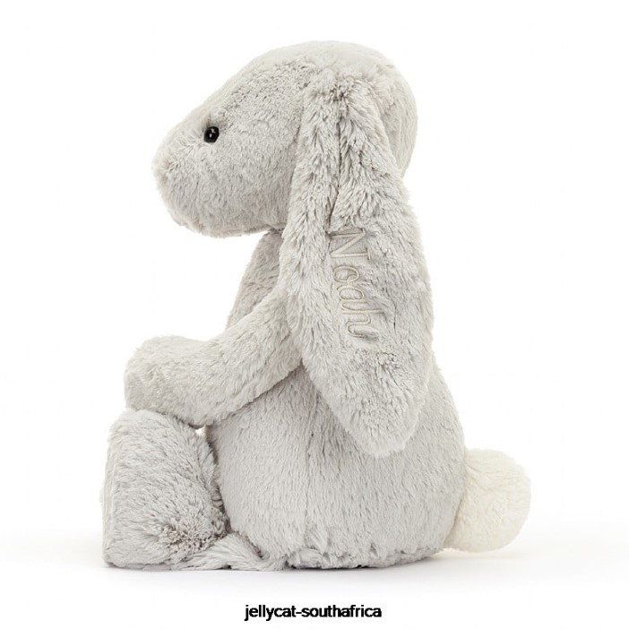 450 Toy Personalised Bashful Bunny Huge Silver Jellycat