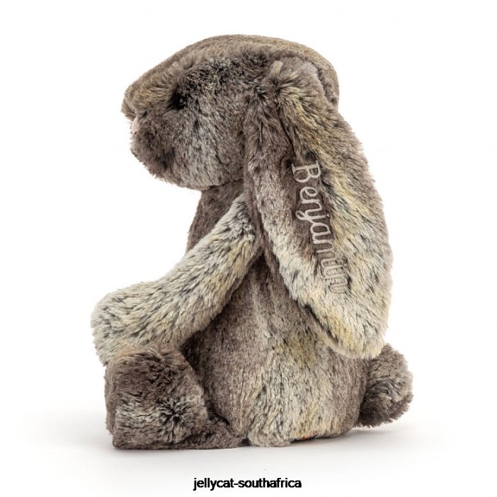 478 Toy Personalised Bashful Cottontail Bunny Medium Grey Jellycat