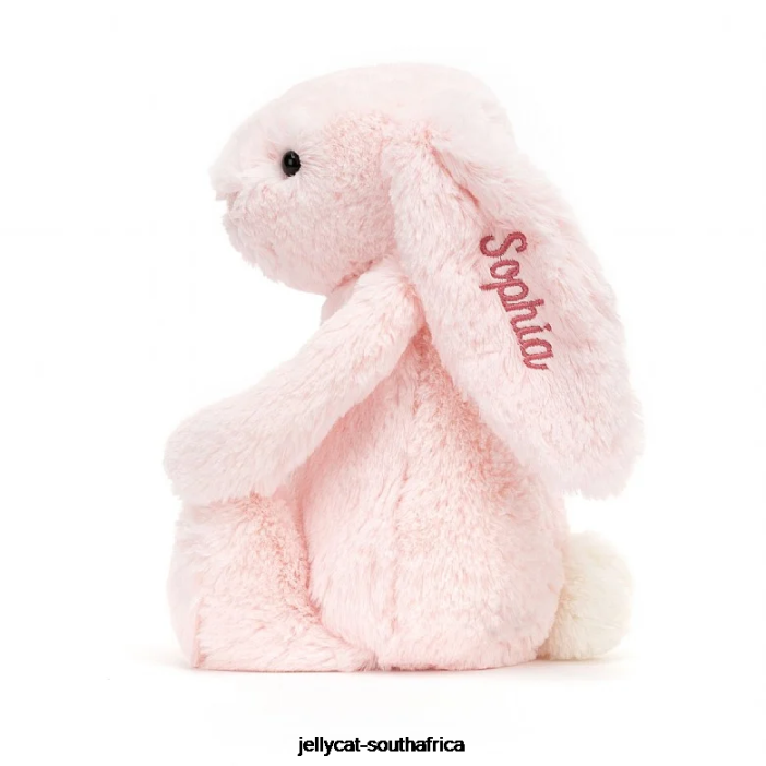48 Toy Personalised Bashful Pink Bunny Medium Baby Pink Jellycat