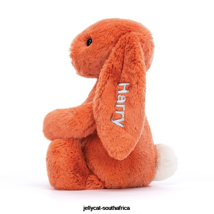 502 Toy Personalised Bashful Tangerine Bunny Medium Orange Jellycat