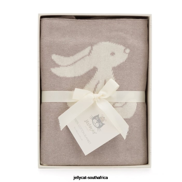 697 Toy Bashful Bunny Blanket Blue Jellycat