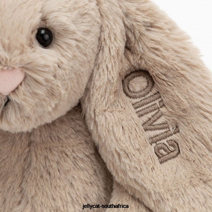 69 Toy Personalised Bashful Bunny Medium Beige Jellycat