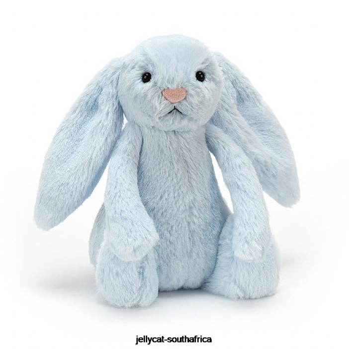 744 Toy Bashful Bunny Rattle Blue Jellycat
