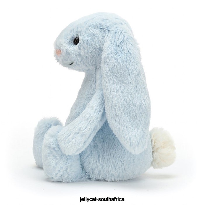 744 Toy Bashful Bunny Rattle Blue Jellycat