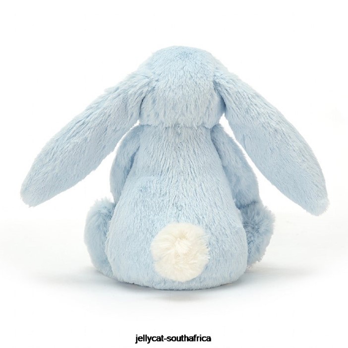 744 Toy Bashful Bunny Rattle Blue Jellycat