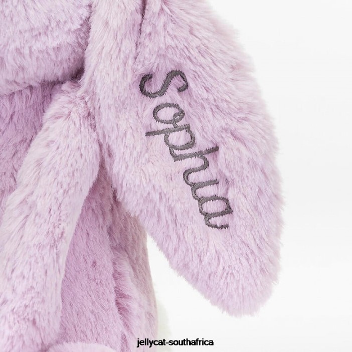 92 Toy Personalised Bashful Bunny Medium Lilac Jellycat