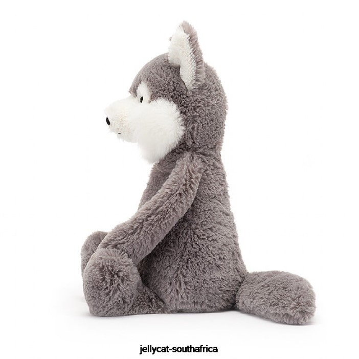 179 Toy Bashful Wolf Grey and White Jellycat