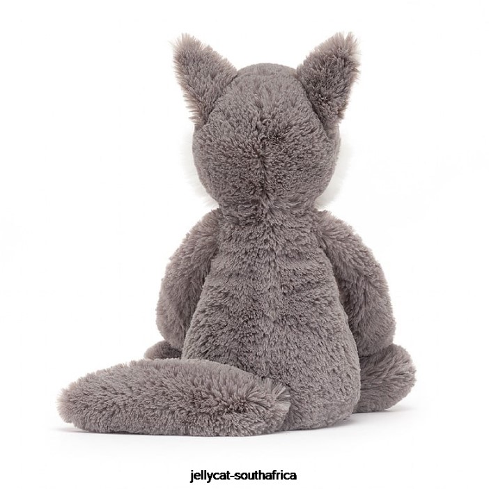 179 Toy Bashful Wolf Grey and White Jellycat