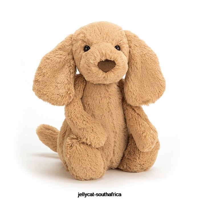 417 Toy Bashful Toffee Puppy Beige Jellycat