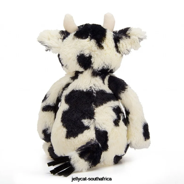 607 Toy Bashful Calf Black and White Jellycat