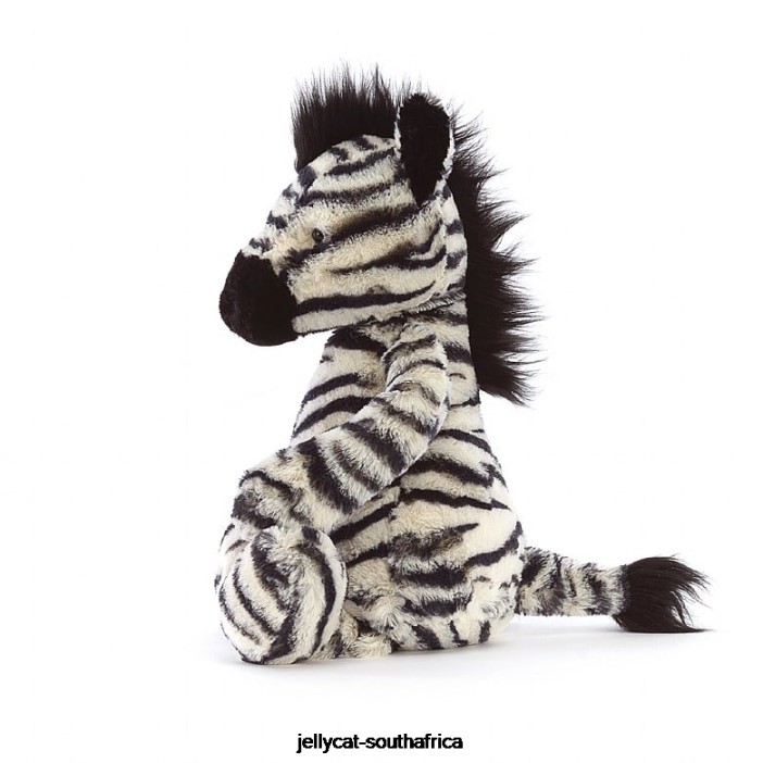 611 Toy Bashful Zebra Black and White Jellycat