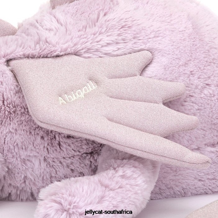 456 Toy Personalised Lavender Dragon Huge Lilac Jellycat