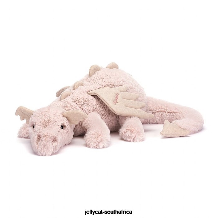 523 Toy Personalised Rose Dragon Huge Pink Jellycat