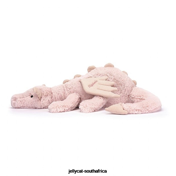 523 Toy Personalised Rose Dragon Huge Pink Jellycat