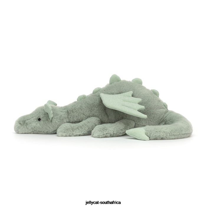 585 Toy Sage Dragon Pale Green Jellycat