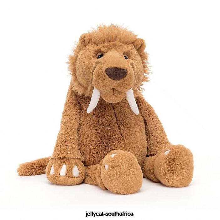 394 Toy Stellan Sabre Tooth Tiger Brown Jellycat