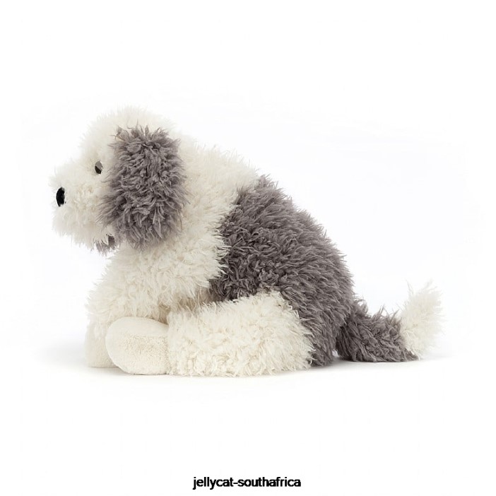 403 Toy Floofie Sheepdog Grey and White Jellycat