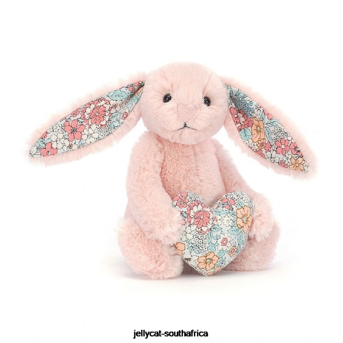 337 Toy Blossom Heart Blush Bunny Peach Jellycat