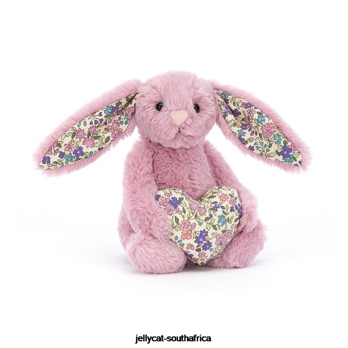 348 Toy Blossom Heart Tulip Bunny Pink Jellycat