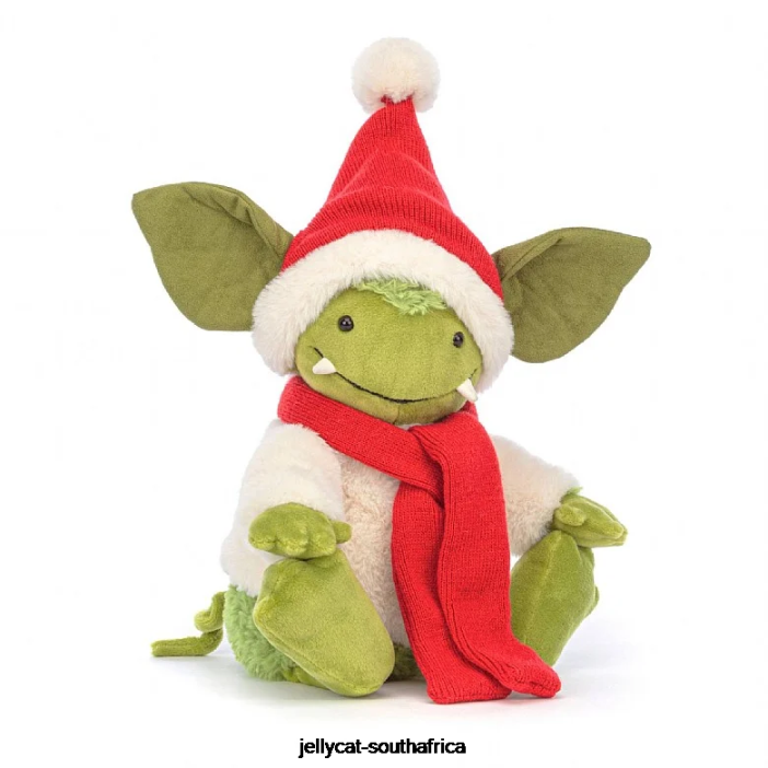 120 Toy Christmas Grizzo Green Jellycat