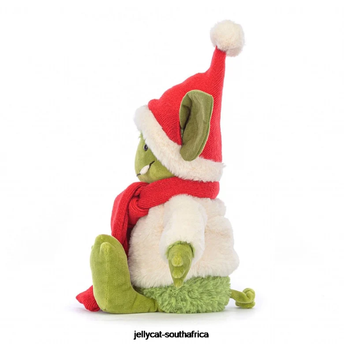 120 Toy Christmas Grizzo Green Jellycat