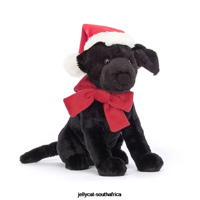 151 Toy Winter Warmer Pippa Labrador Black Jellycat