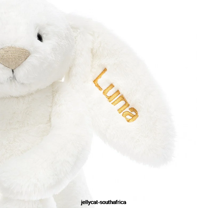 228 Toy Personalised Bashful Luxe Bunny Luna Medium White Jellycat