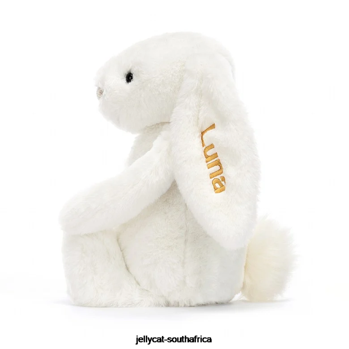 228 Toy Personalised Bashful Luxe Bunny Luna Medium White Jellycat