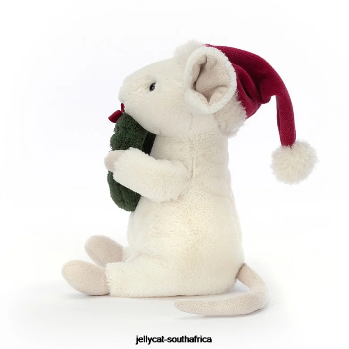 233 Toy Merry Mouse Skiing Green Jellycat