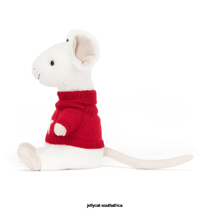 233 Toy Merry Mouse Skiing Green Jellycat
