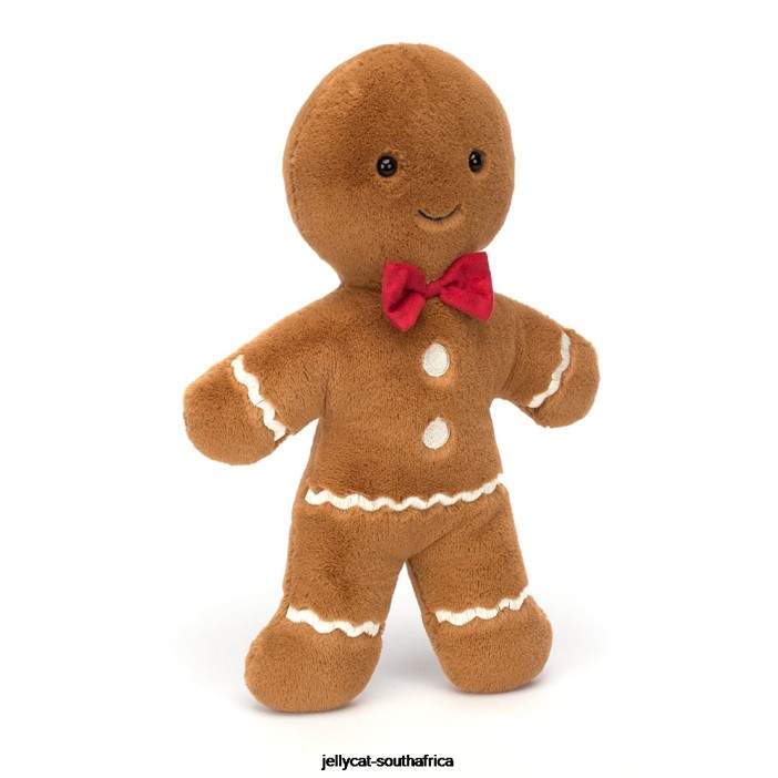 2 Toy Jolly Gingerbread Fred Huge Brown Jellycat