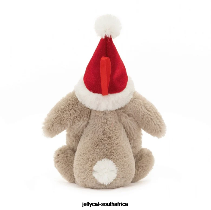 347 Toy Bashful Christmas Bunny Decoration Beige Jellycat