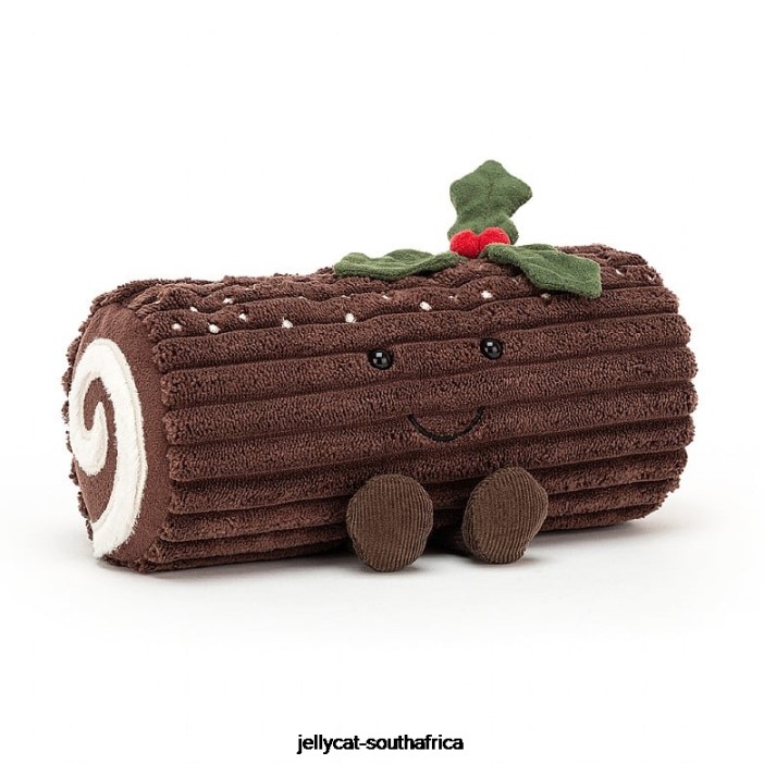 38 Toy Amuseable Yule Log Brown Jellycat