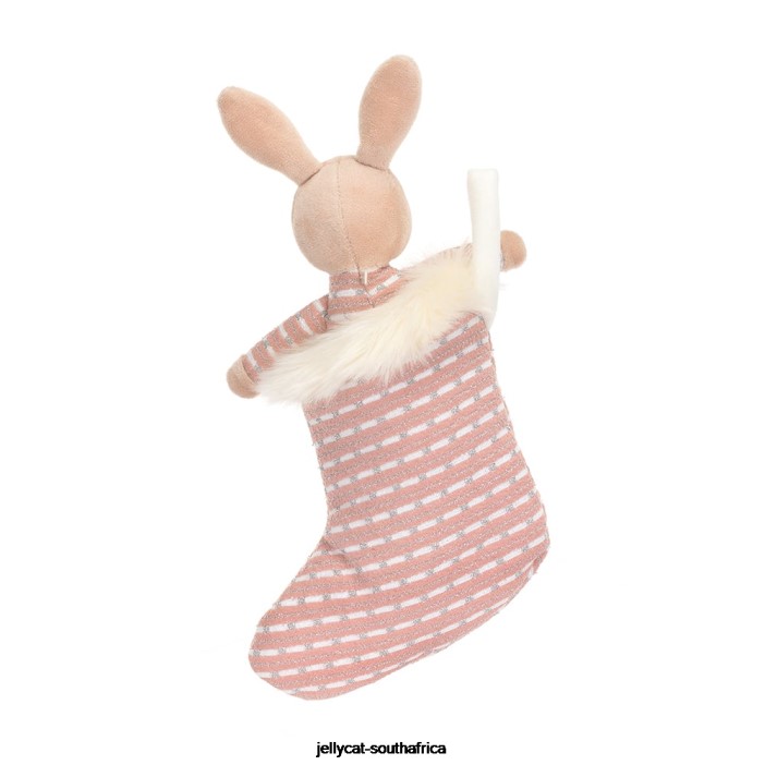 443 Toy Shimmer Stocking Bunny Beige Jellycat