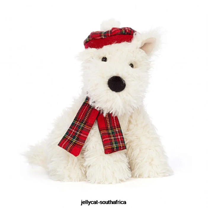 52 Toy Winter Warmer Munro Scottie Dog Cream Jellycat